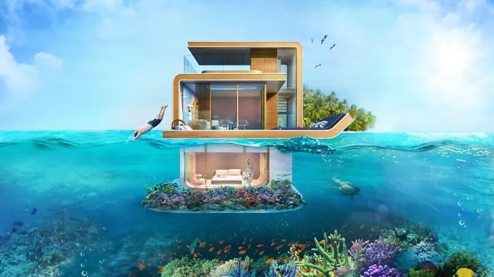 Amazing Floating House Built Over Sea