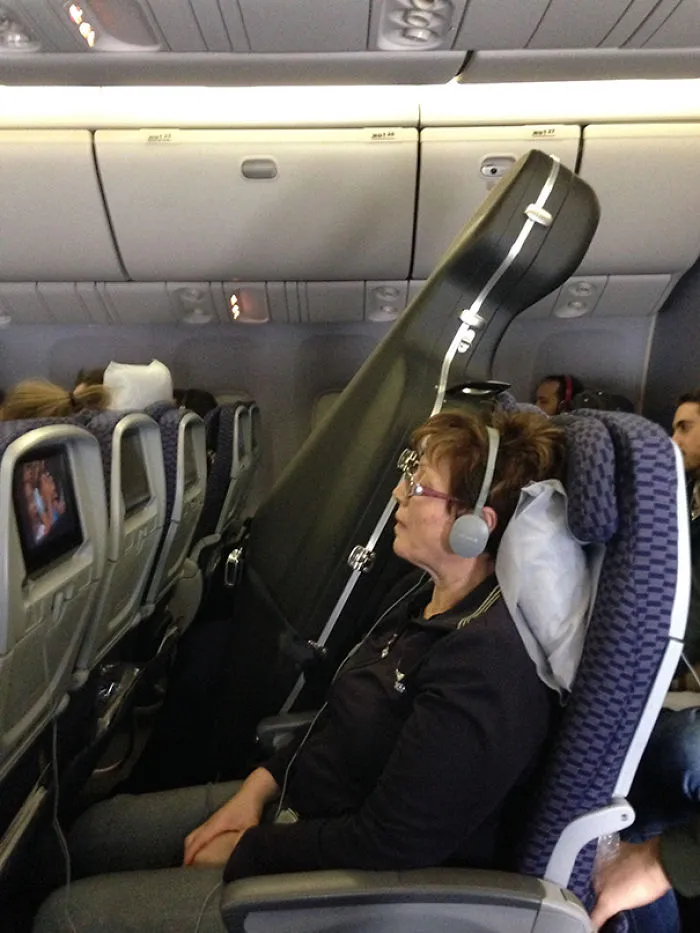 So The Guy In The Row Next To Me Purchased A Seat For His Cello