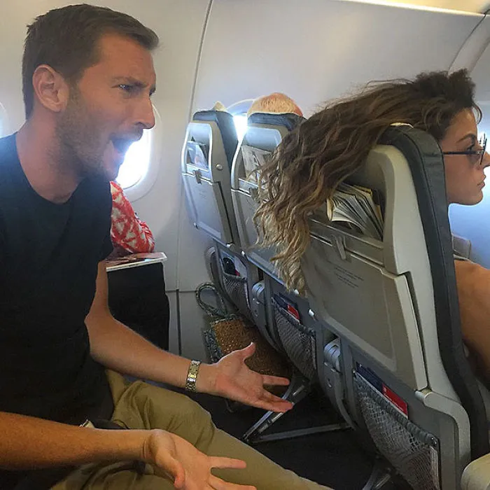 So Much For Business Class. P.S. This Is Actually Not Staged