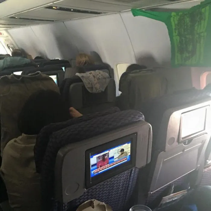 Hey, Sometimes Ya' Just Gotta Do Some Inflight Laundry