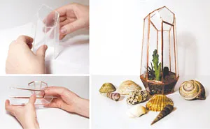 We Made An Awesome Geometric Crystal Terrarium Out Of Reused CD Cases