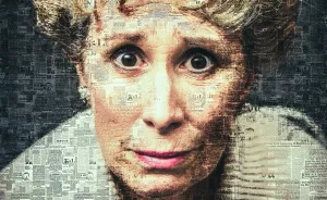I Use Newspapers To Create Portraits That Depict Communication During WWII