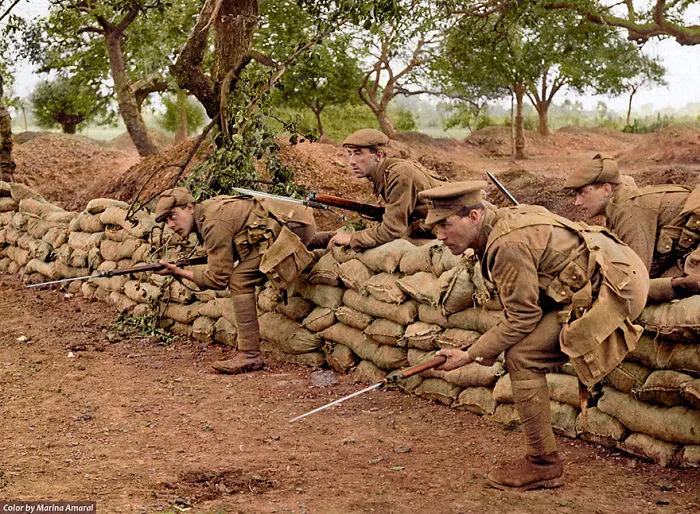 British Soldiers During Wwi, France.