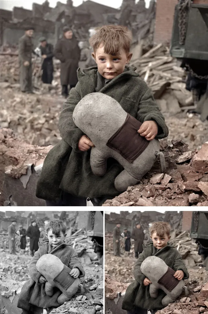 English Orphan In London, 1945