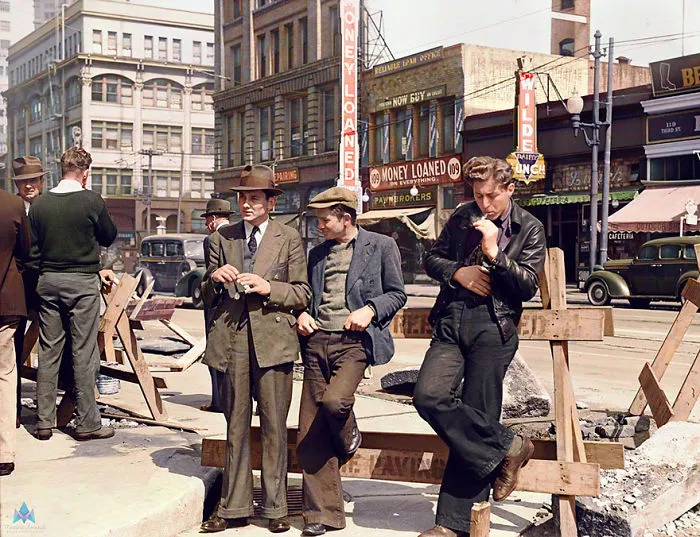 Unemployed Men Hanging Out In San Francisco