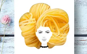 Creative Packaging Design Turns Pasta Into Hair