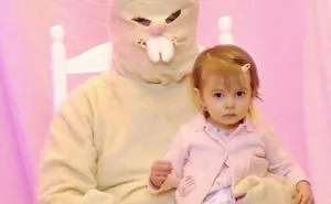 57 Vintage Easter Bunny Pics That Will Give You Nightmares
