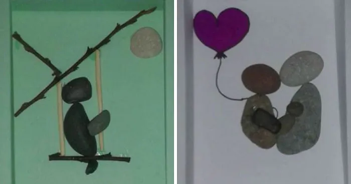 I Create Small Mementos Out Of Pebbles And Other Stuff I Find In Nature