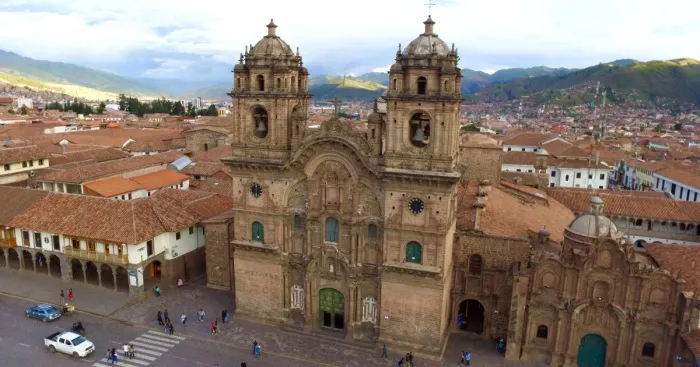 I Flew Over Plaza De Armas De Cuszo At Sunset Capturing A Different View Of This Beautiful City