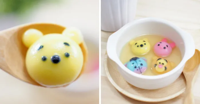 How I Make Winnie The Pooh Inspired Rice Dumplings