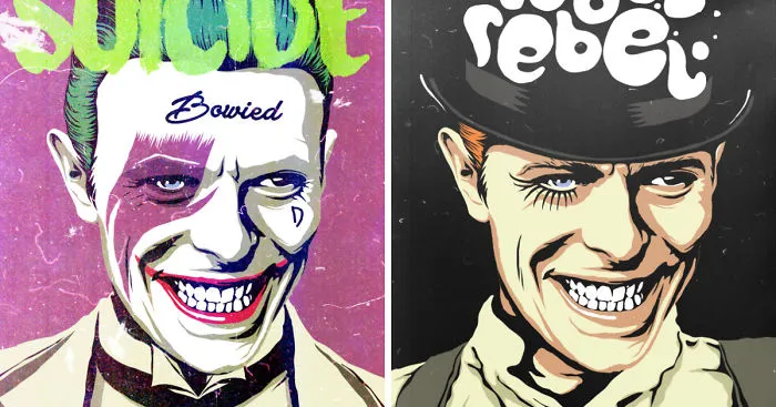 Butcher Billy Gives His Tribute To Ziggy Stardust By Creating A Pop Culture Mash-Up Artwork Every Day