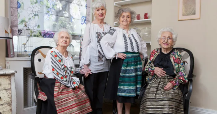 Elder Models Pose To Draw Attention To The Situation Of The Elderly In Romania