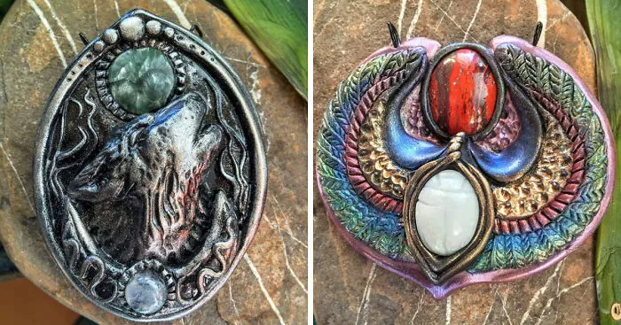 I Create Intricate Hand Sculpted Magical Talismans From Polymer Clay