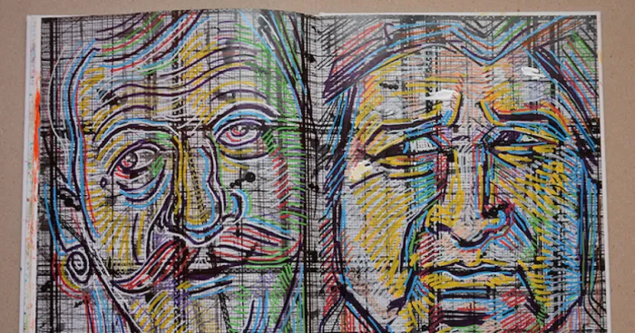 I Paint And Draw On Old Books