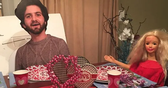 Son Studying Abroad Sends Mom Cutout Of Himself, Regrets His Decision Immediately