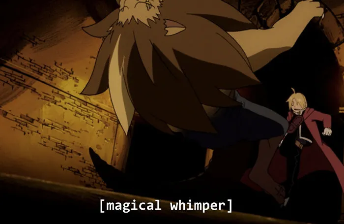 Full Metal Alchemist Brotherhood Has Weird Closed Captions