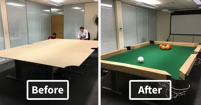 Boss Asked Us To Improve Our Knowledge On Leaf Blowers So We Invented Leaf Blower Billiards