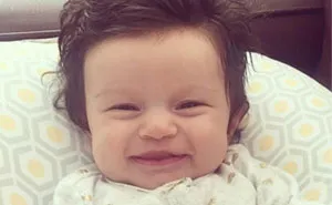 This Baby Was Born With A Full Head Of Hair, Here's How The Internet Reacted