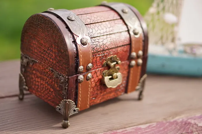 I Made A Miniature Pirate Chest To Store Little Treasures.