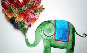 I Combine Quilling Paper Art And Watercolours To Create An Entire Garden Of Happiness