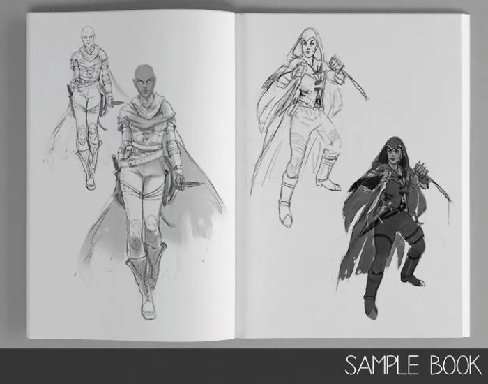 I Compiled A Collection Of My Sketches And Ink Drawings Into One Book.