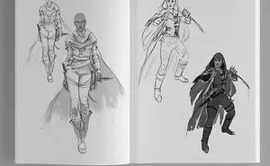 I Compiled A Collection Of My Sketches And Ink Drawings Into One Book.