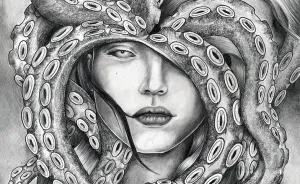 I Create Drawings Depicting Sea Godesses