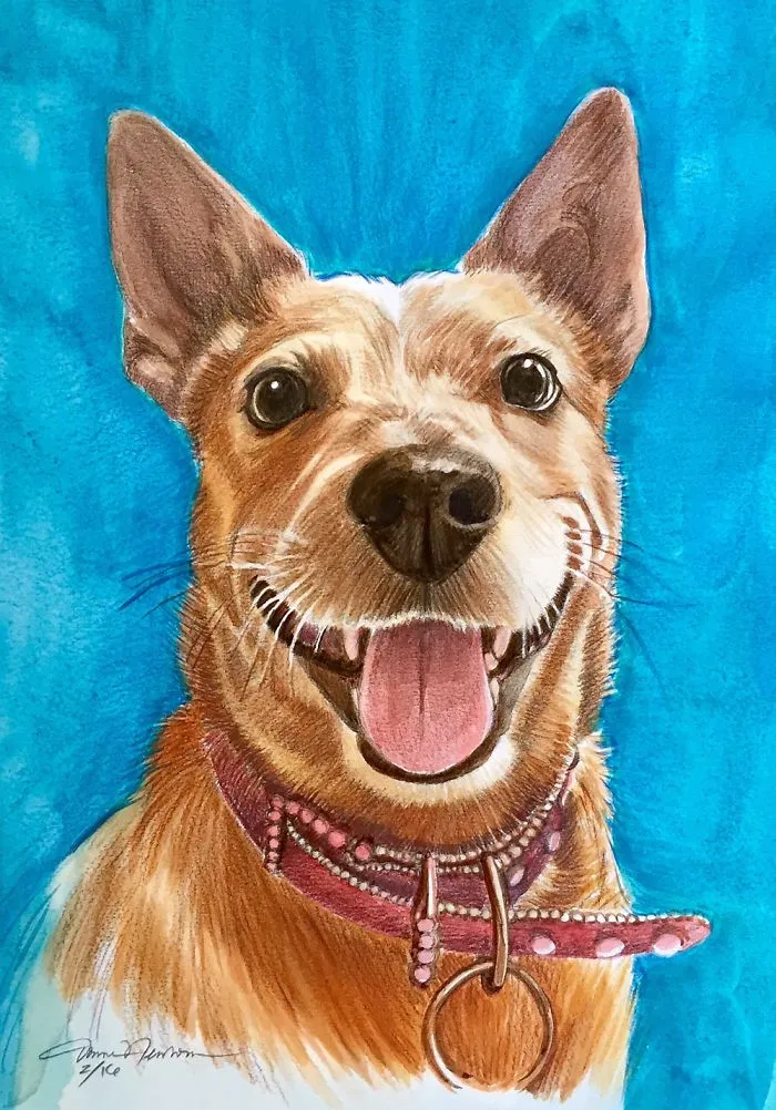 I Do Pencil And Watercolor Portraits Of People And Pets