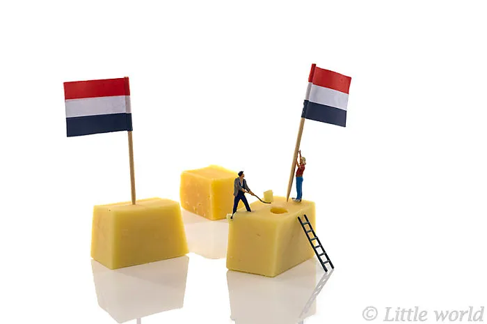 Dutch Cheese With Flags