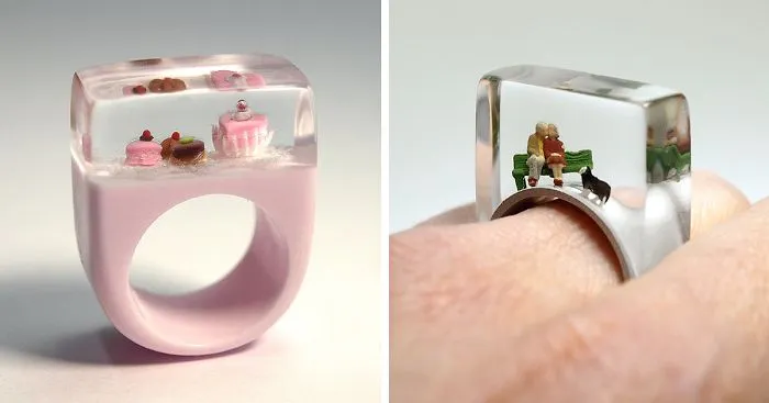Miniature Scenes Inside Jewelry By Isabell Kiefhaber