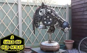 My Latest Work A Scrap Metal Horse Head