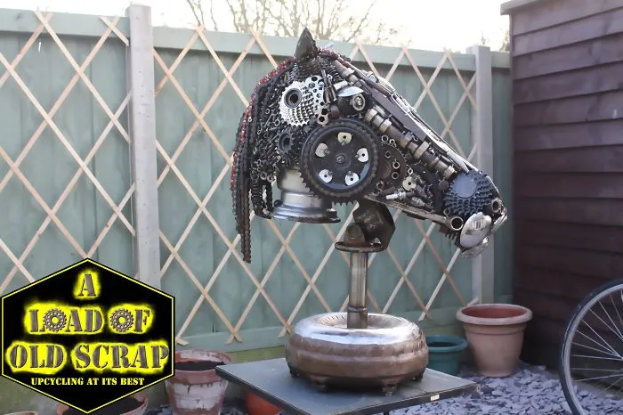 My Latest Work A Scrap Metal Horse Head