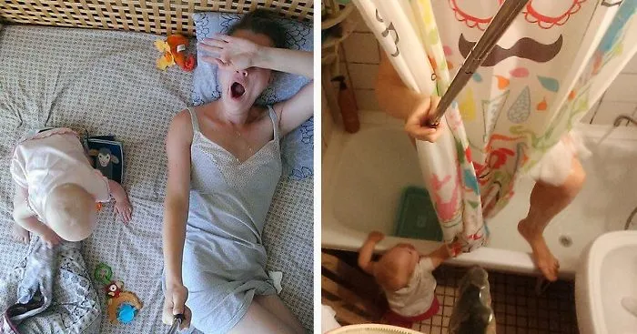 I Documented What It's Like To Be A Mom With A Selfie Stick