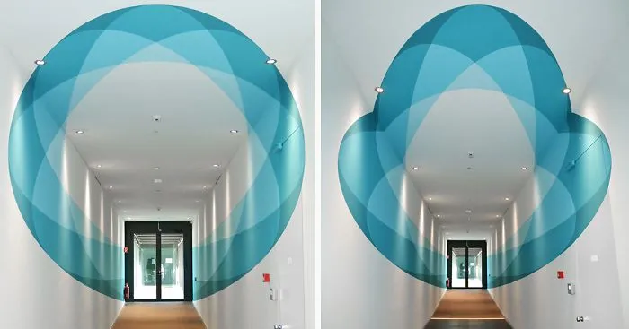 Our Mural Changes Shape As You Walk Through It