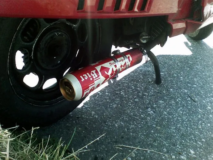 Beer-can Exhaust