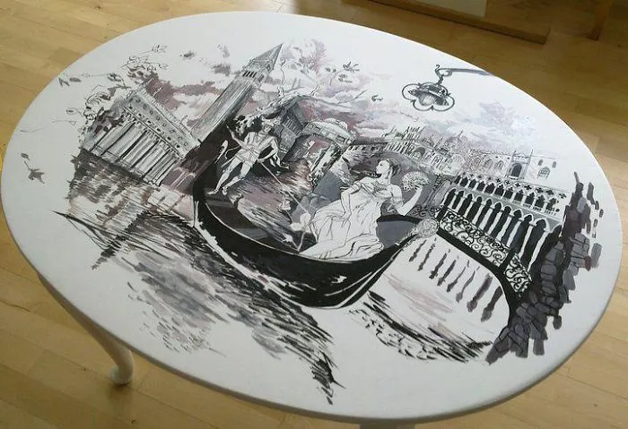I Use Tables As Canvases For My Art