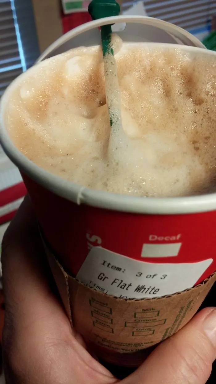 Starbucks "flat White" Epic Fail!