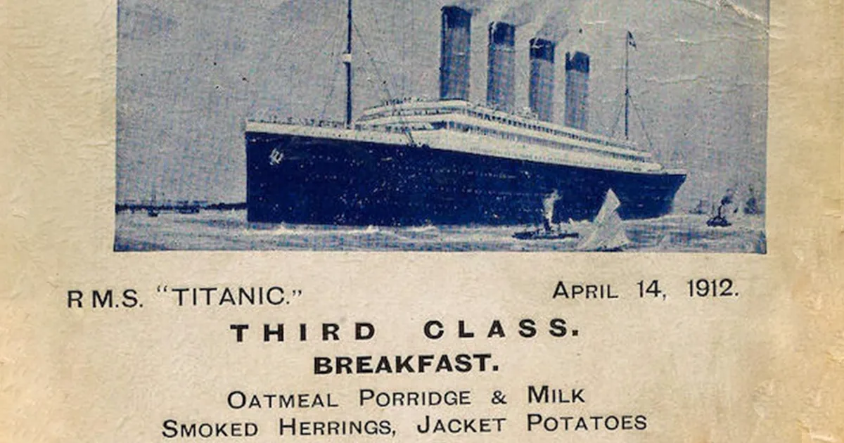 Discover Titanic Food: What Did People Eat on the Legendary Ship?