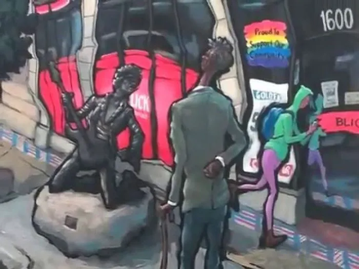 A Time Lapse Video Of My Latest Painting, "jimi Hendrix On Capitol Hill".