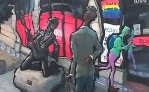 A Time Lapse Video Of My Latest Painting, "jimi Hendrix On Capitol Hill".