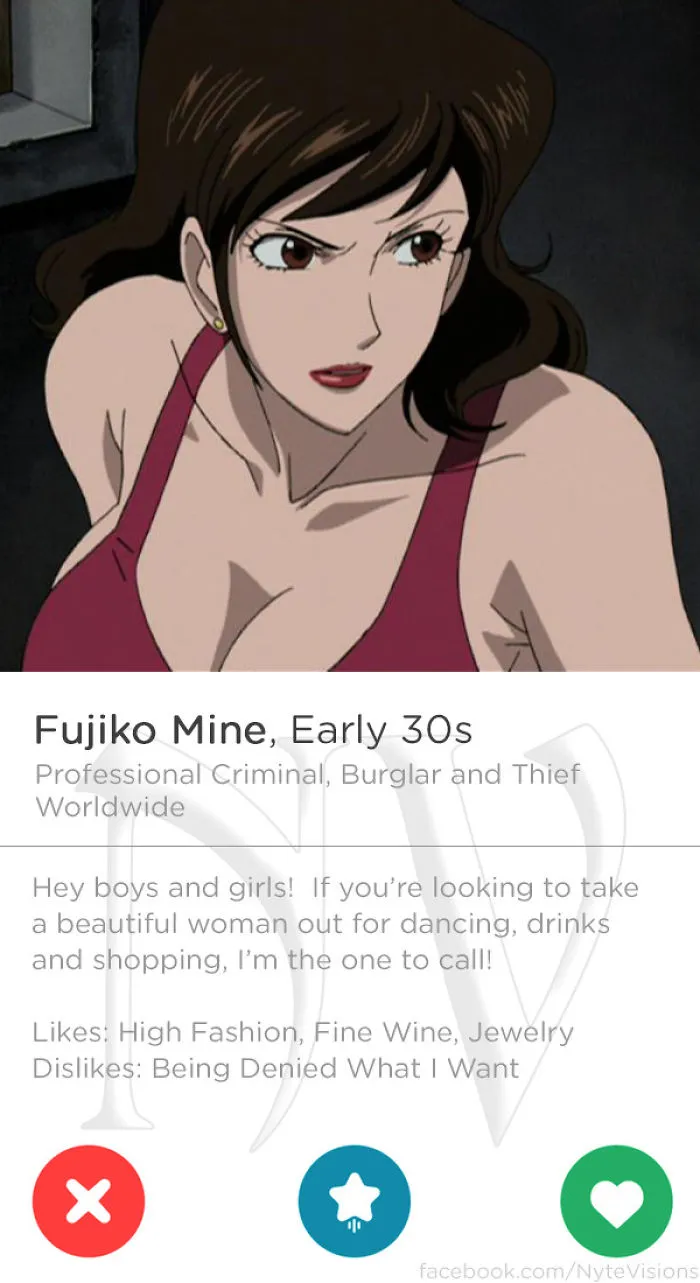 If Anime Characters Were On Tinder