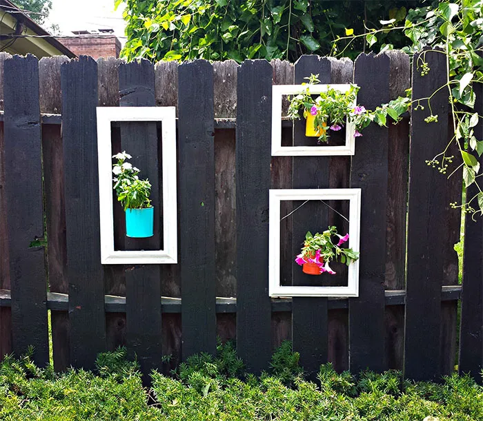Picture Frames Fence Decor