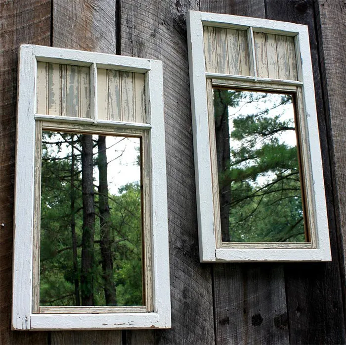 Mirror Fence Decor
