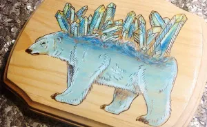 I Make Wood Burned Whimsical Art On Real Tree Slices
