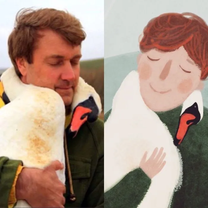 Injured Swan Embrace