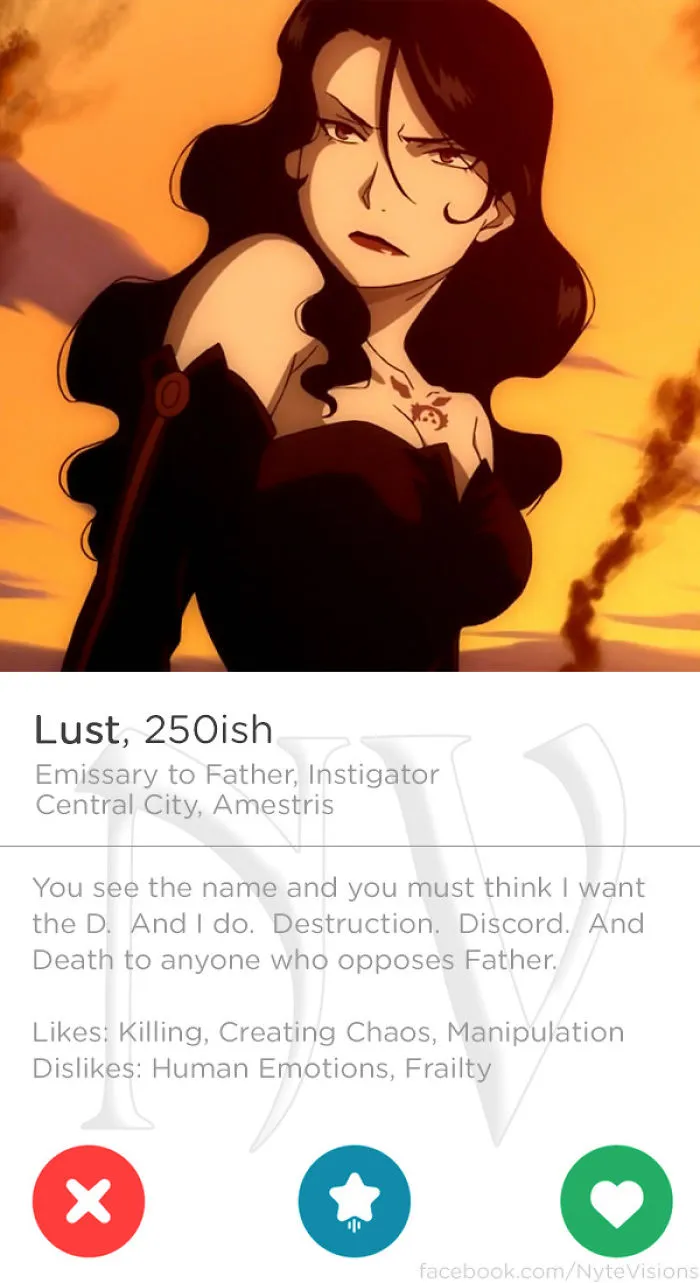 If Anime Characters Were On Tinder