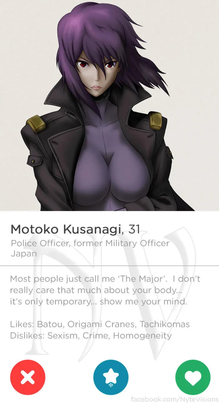 If Anime Characters Were On Tinder