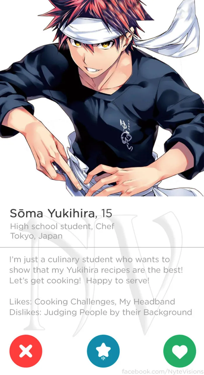 If Anime Characters Were On Tinder