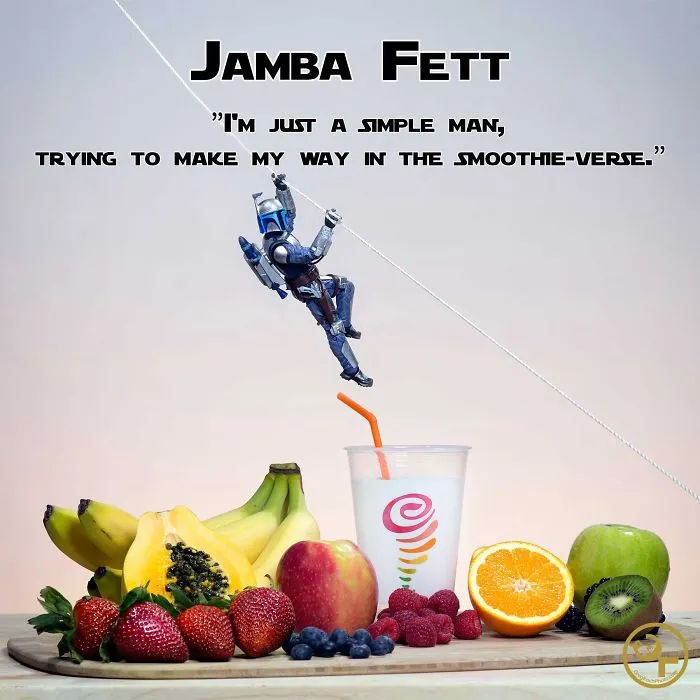 Jango Fett +jamba Juice = Jamba Fett