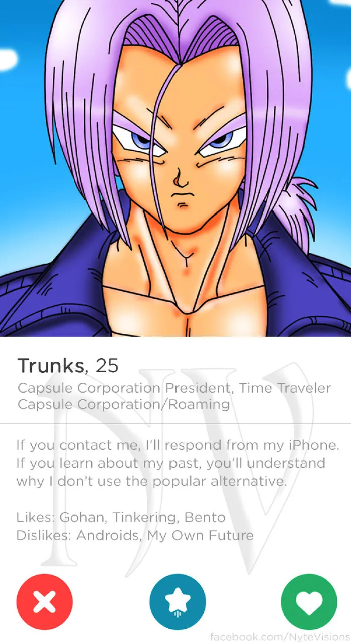 If Anime Characters Were On Tinder